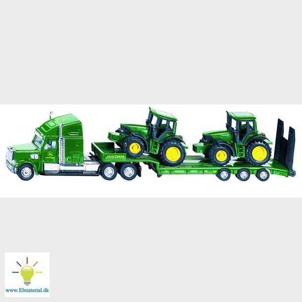 Low loader with John Deere tractors 1:87