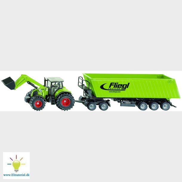 Claas with frontloader, Dolly and tipping trailer 1:50