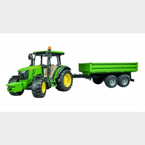 John Deere 5115M with tipping trailer 1:16
