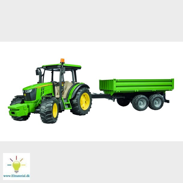 John Deere 5115M with tipping trailer 1:16