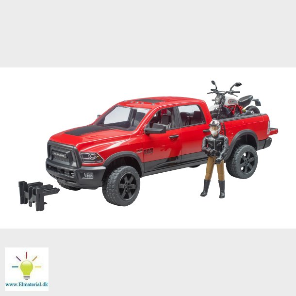 RAM 2500 power wagon, Scrambler Ducati Desert Sled og  figur 1:16