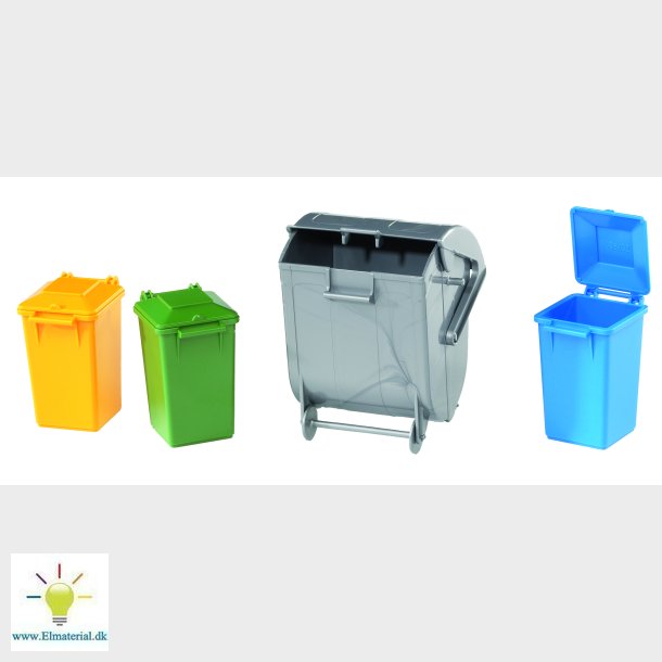 4 Garbage can set 1:16