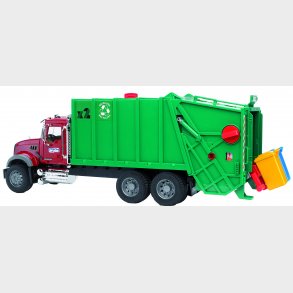 MACK Granite Garbage truck (rubyred-green)  1:16