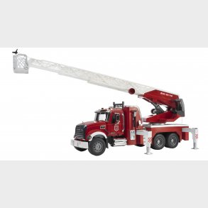 Mack Granite fire engine with slewing ladder and water pump 1:16