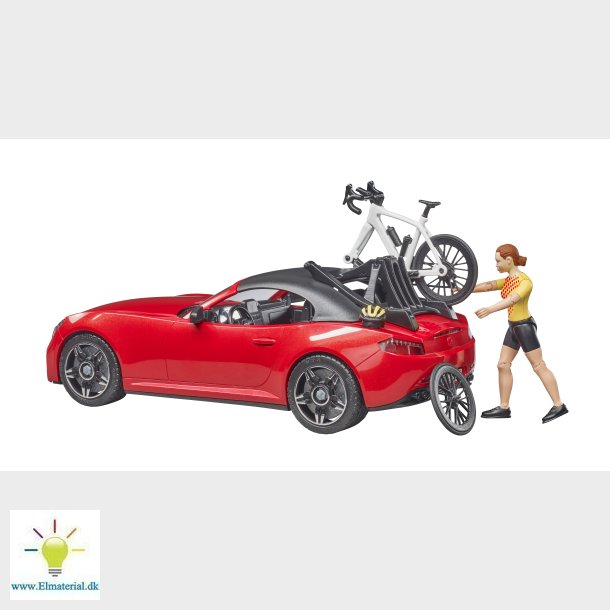 Roadster med landevejscykel cyklist - Farming Toys - El og Vvs Materialer - Elmaterial A/S