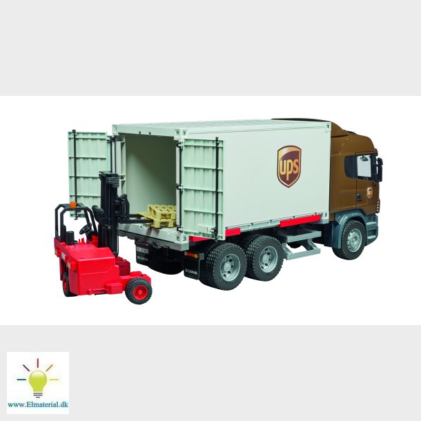 Scania R-Series UPS med gaffeltruck 1:16