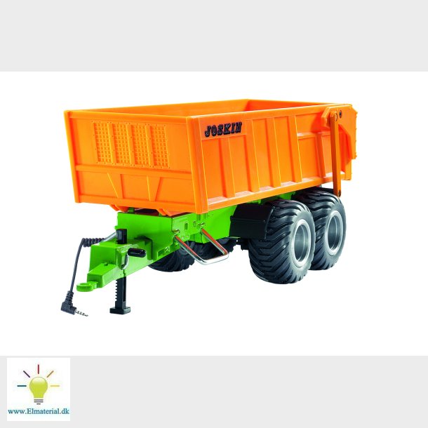 Tandem trailer twin-axled with battery