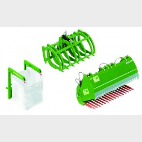 Frontloader accessories - set B JD green 1:32