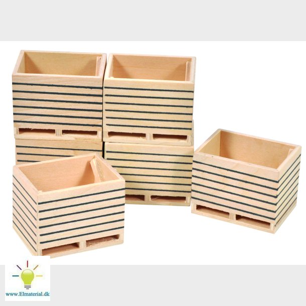 Wooden potato boxes (6x) 1:32