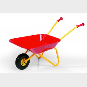 Red Metal Wheelbarrow