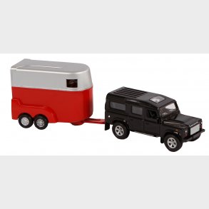 Bil med horsetransportr