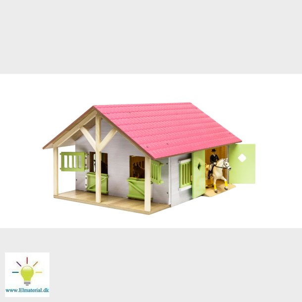 Stabil med 2 boder og pakhuse 1:24
