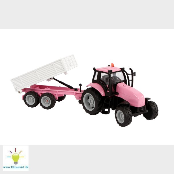 Traktor med trailer (lys og lyd)