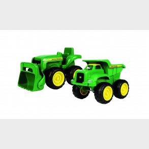 John Deere Mini Sand Pit Tractor and Dump Truck Set 