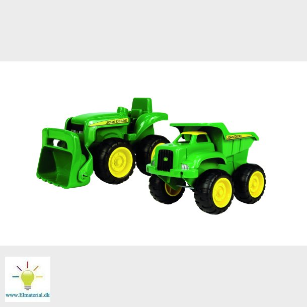 John Deere Mini Sand Pit Tractor and Dump Truck Set 