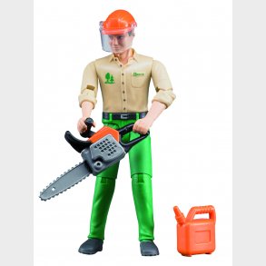 Forestry worker with accessories 1:16