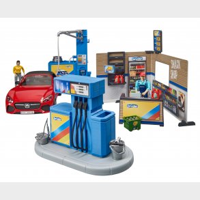 Tankstation og bilvask