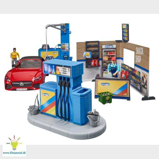 Tankstation og bilvask