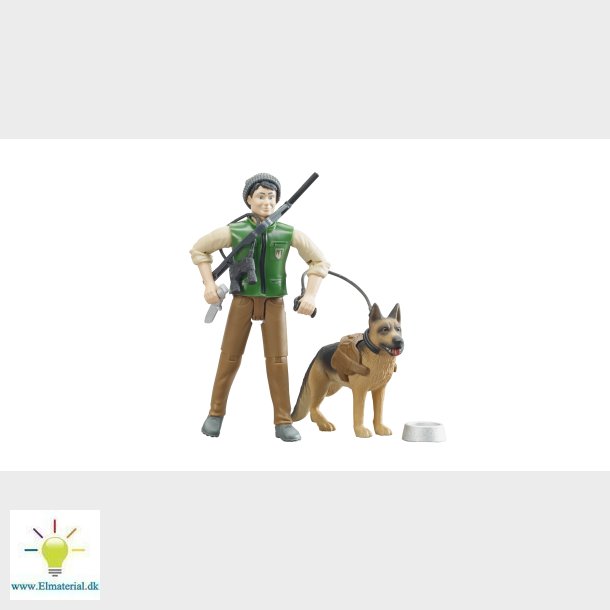 Forester med hund og udstyr
