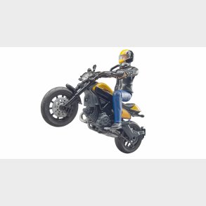 Scrambler Ducati fuld gashndtag med chauffr