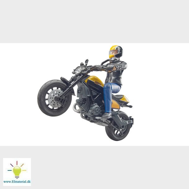 Scrambler Ducati fuld gashndtag med chauffr