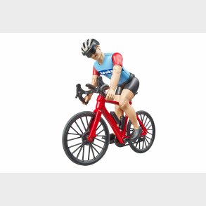 Vejcykel med cyklist