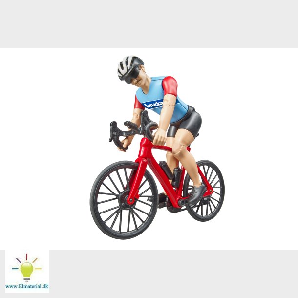 Vejcykel med cyklist