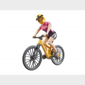 Mountainbike med cyklist