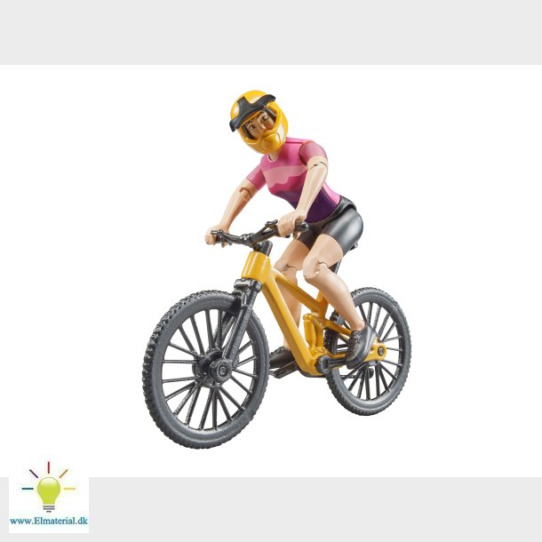 Mountainbike med cyklist