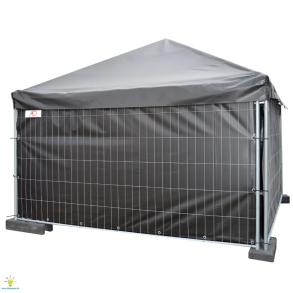 Kabelbro och byggnadsstängsel