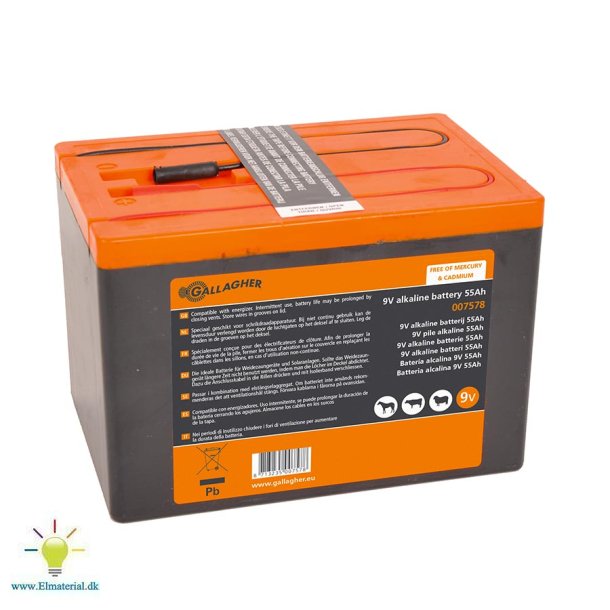 Powerpack batteri (9V, 55Ah)