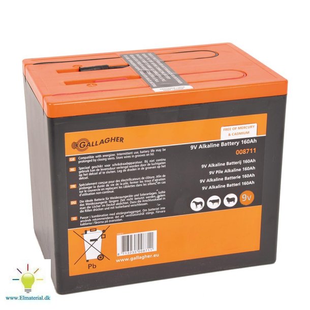 Powerpack batteri (9V, 160Ah)
