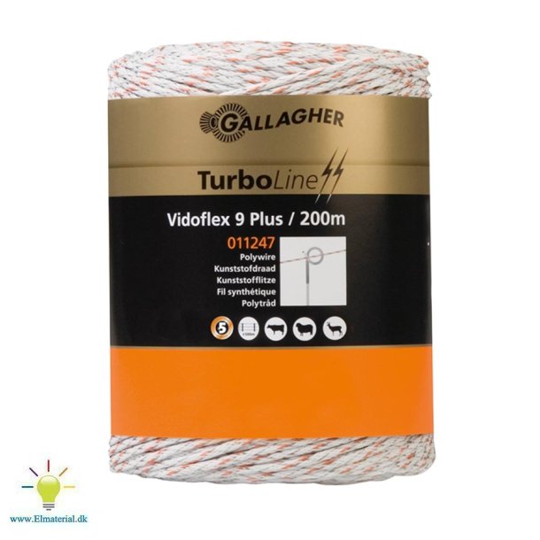 Vidoflex 9 TurboLine Plus hvid 200 m