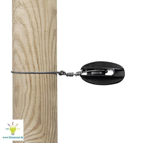 Hjrneisolator, sort, (100)