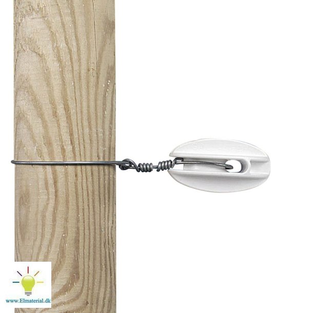 Hjrneisolator forstrket, hvid, (100)