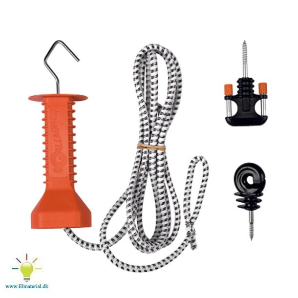 El gummireb led komplet 8mm, 5-6m (hvid)