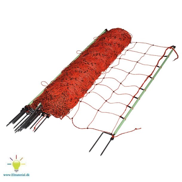 Nethegn til geder, orange 105cm, 50m