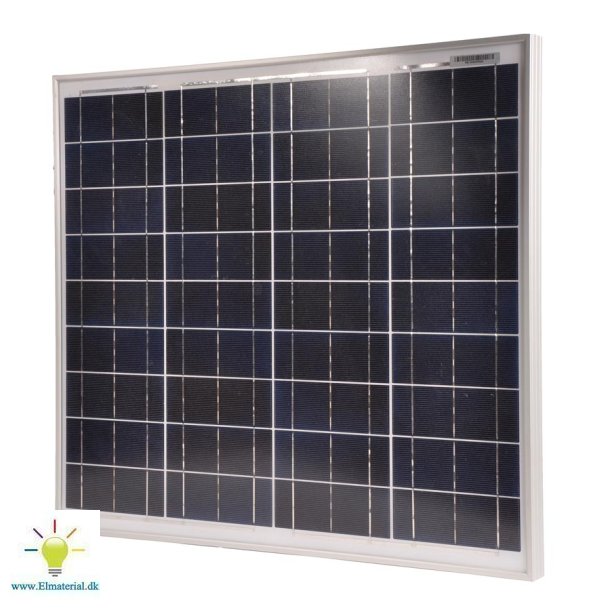 Solpanel med regulator 10A (50W)