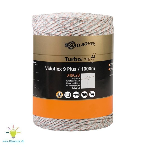 Vidoflex 9 TurboLine Plus hvid 1000 m