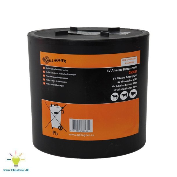 Rundt batteri (6V, 90Ah)