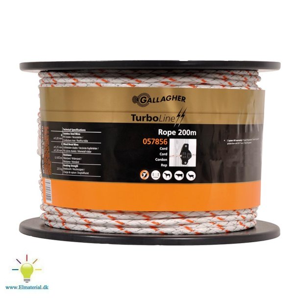 TurboLine-reb hvid 200 m