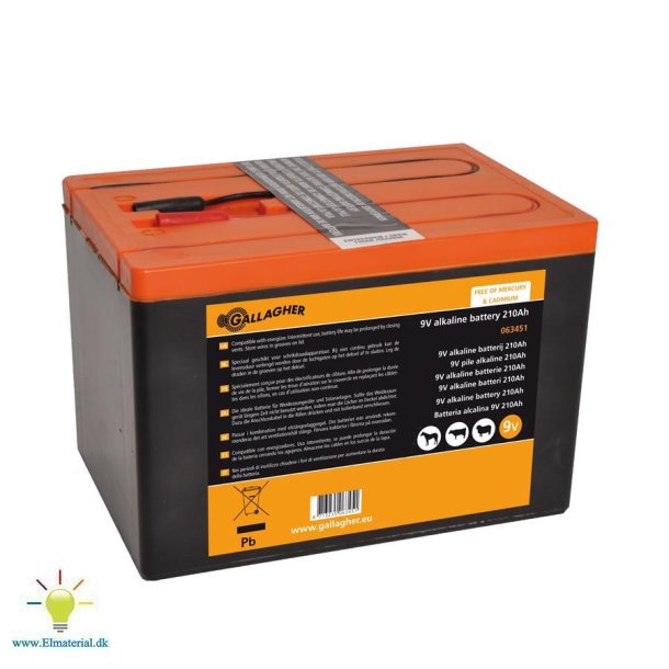 Powerpack batteri (9V, 210Ah)
