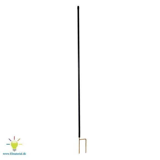 Hjortepl i plast, sort 1,7 0m (10)