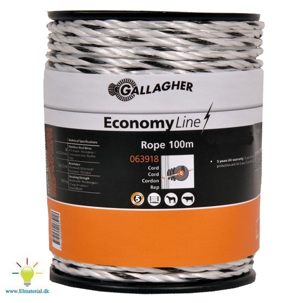 EconomyLine-elreb hvid 100 m