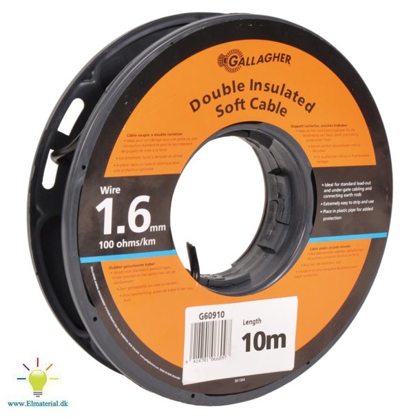 Jordkabel 1,6 mm 10m 100 ohm/1km