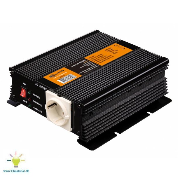 Omformer 12V/230V (med batteri backup/oplader)