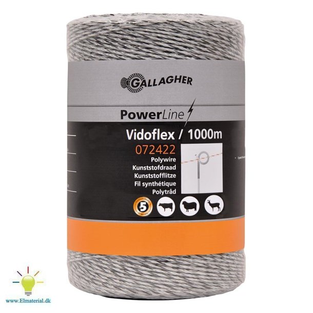 Vidoflex 6 hvid 1000 m