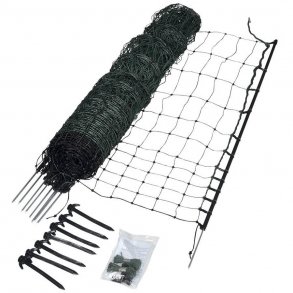 Net staket för kycklingar, Grön 112cm, 25m