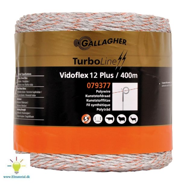 Vidoflex 12 TurboLine Plus hvid 400 m