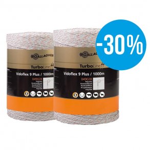 Duopack Vidoflex 9 Turboline Plus hvid 2x1000m